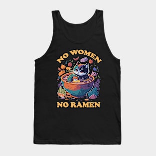 Cat Ramen - No Women No Ramen Tank Top